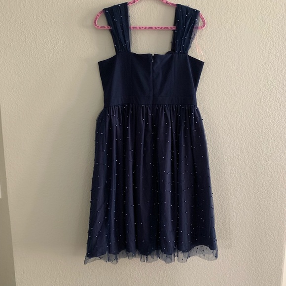 Gal meets Glam Delores pearl mesh and crepe dress - Picture 7 of 7